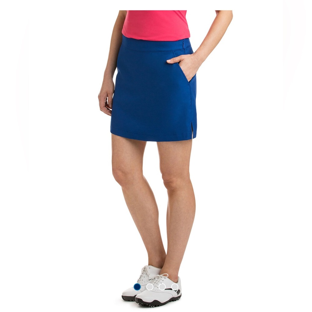 17 Inch Solid Woven Skort